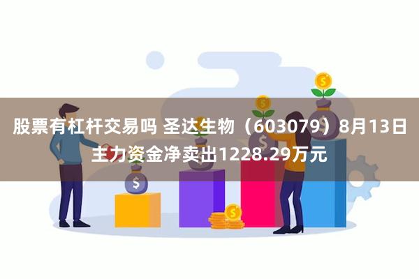 股票有杠杆交易吗 圣达生物（603079）8月13日主力资金净卖出1228.29万元