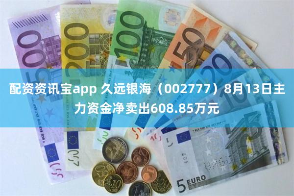 配资资讯宝app 久远银海（002777）8月13日主力资金净卖出608.85万元