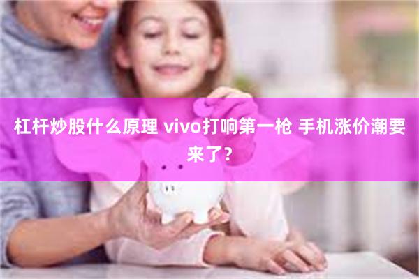 杠杆炒股什么原理 vivo打响第一枪 手机涨价潮要来了？